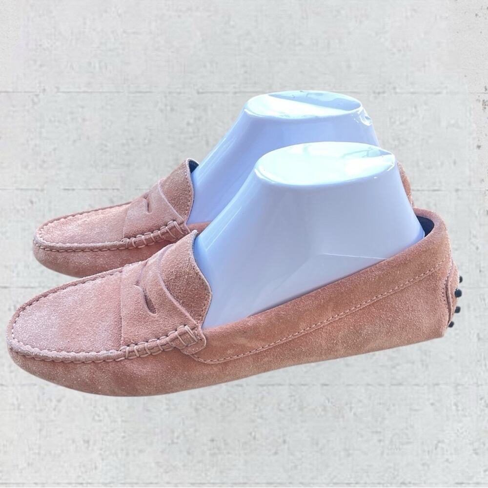Aurelian Woman’s Suede Penny Loafer Driving Shoes Made In Italy Size 39/8.5 N - Picture 5 of 15